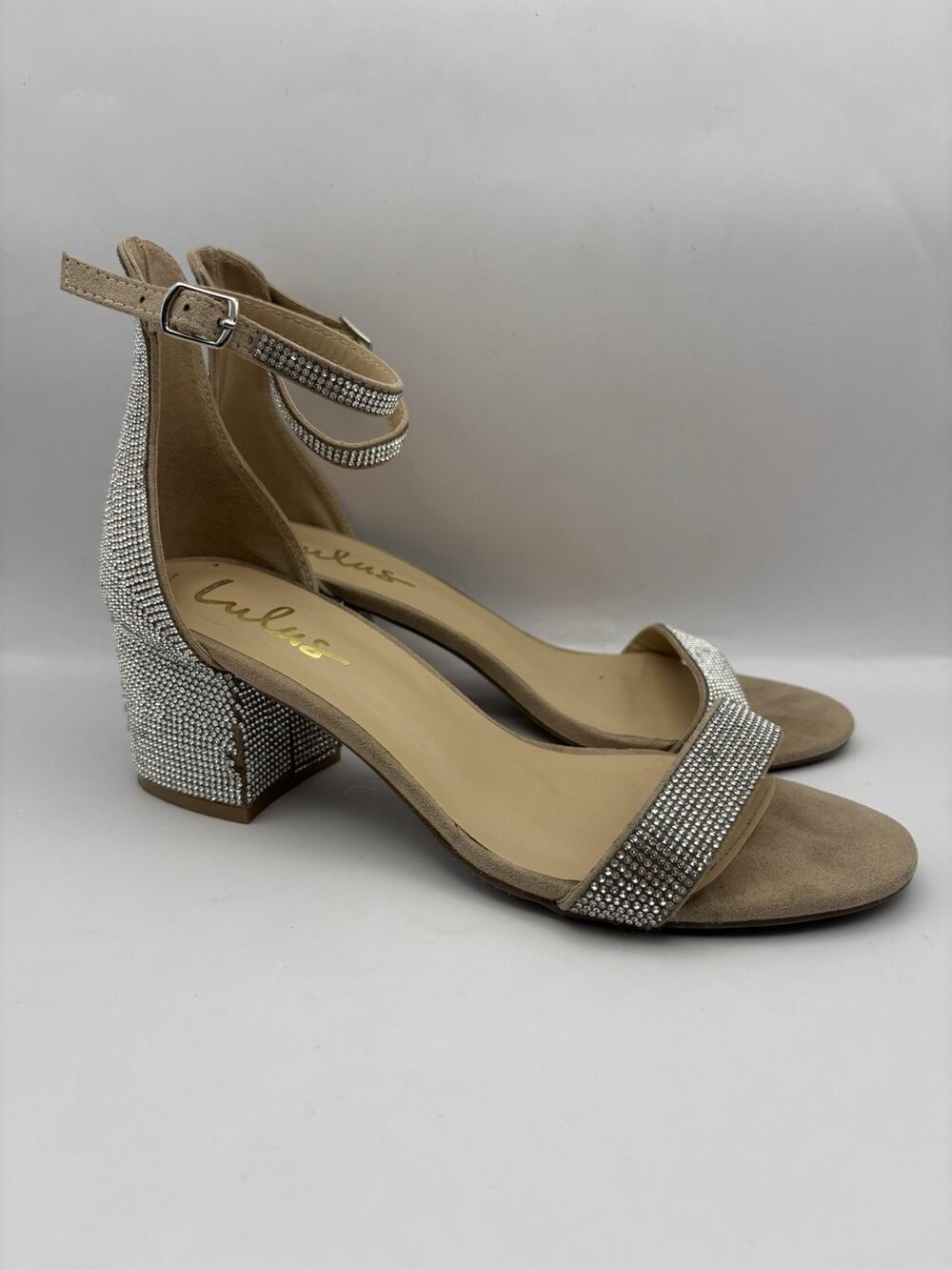 Lulus Harper Rhinestone Heels Women Size 9